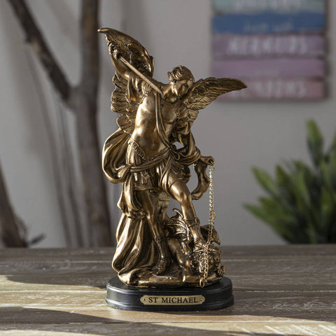 Guardian Angel Saint Michael Statue