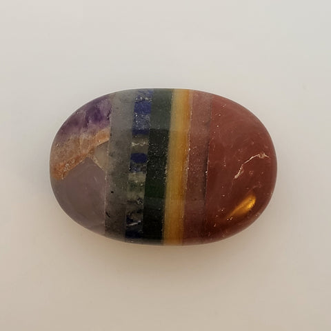 Polished and Smooth Chakra Palm Stone For Balancing Energy Centers