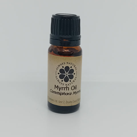 Myrrh Essential Oil in Amber Glass Bottle by Always Natural