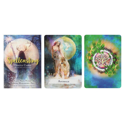 Spellcasting Oracle Card Deck by Flavia Kate Peters and Barbara Meiklejohn-Free