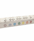 Wooden 7 Chakra Incense Ash Catcher Box