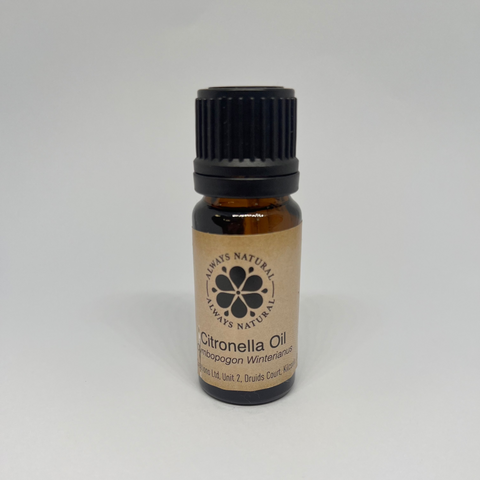 Citronella Essential Oil in Amber Glass Bottle by Always Natural