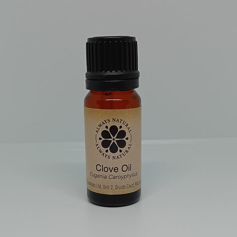 Clove Essential Oil in Amber Glass Bottle by Always Natural