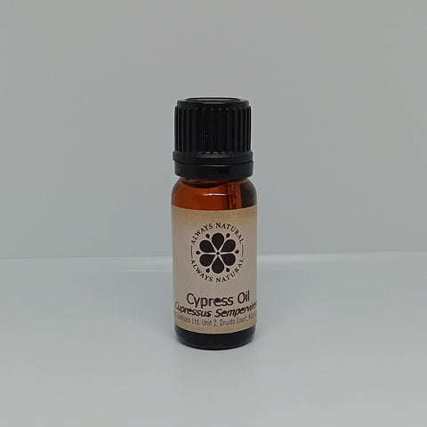 Cypress Essential Oil in Amber Glass Bottle by Always Natural