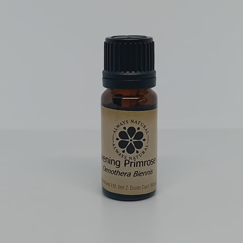 Evening Primrose Essential Oil in Amber Glass Bottle by Always Natural