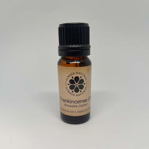 Frankincense Essential Oil in Amber Glass Bottle by Always Natural