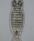 Full-length Owl Incense Burner with detailed features and gem eyes, designed for holding incense sticks.