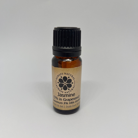 Jasmine Essential Oil in Amber Glass Bottle by Always Natural