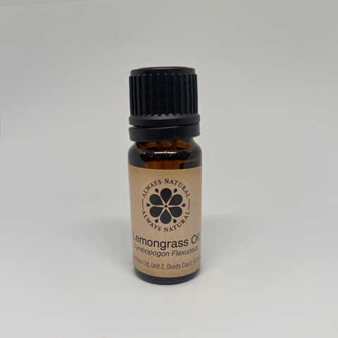 Lemongrass Essential Oil in Amber Glass Bottle by Always Natural