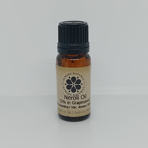 Neroli Essential Oil in Amber Glass Bottle by Always Natural