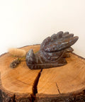 Ocean Jasper Dragon Head – a hand-carved crystal dragon head with natural ocean jasper patterns, symbolizing strength, protection, courage, and calm.