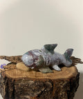 Ocean Jasper Shark Carving for balance and steady energy
