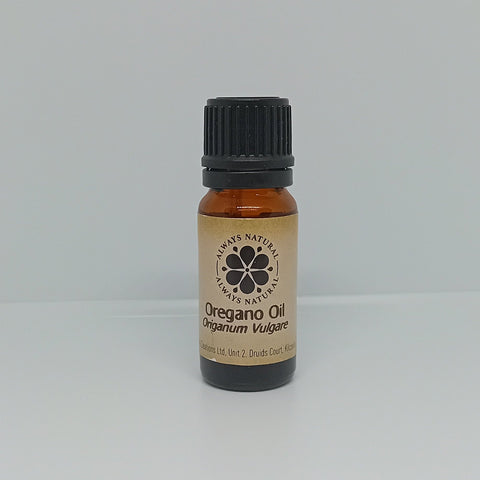 Oregano Essential Oil in Amber Glass Bottle by Always Natural