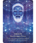 Orion 'Manifestation Vortex' card from the 22 Archangels Oracle deck, guiding focus and faith to manifest desired outcomes with clarity.