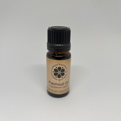 Patchouli Essential Oil in Amber Glass Bottle by Always Natural