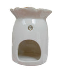 Porcelain Oil Burner With Gold Coloured Rim