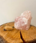 Raw Rose Quartz – a natural rough rose quartz crystal with soft pink tones, known for love, emotional healing, compassion, and harmony.