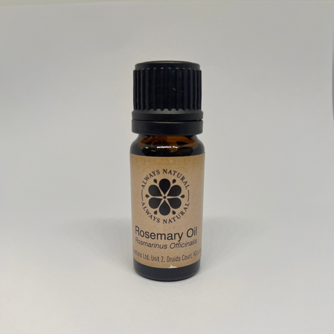 Rosemary Essential Oil in Amber Glass Bottle by Always Natural