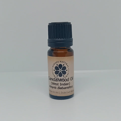 Sandalwood Essential Oil in Amber Glass Bottle by Always Natural