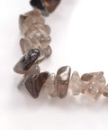 Smokey Quartz Chip Bracelet detail – grounding and protective healing crystal bracelet that promotes calm, clarity, and emotional balance
