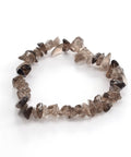 Smokey Quartz Chip Bracelet – grounding and protective crystal bracelet for stability, balance, and stress relief