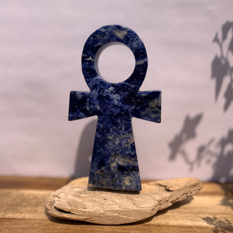 Sodalite Ankh
