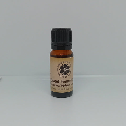 Sweet Fennel Essential Oil in Amber Glass Bottle by Always Natural