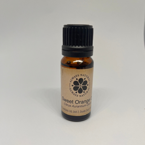 Sweet Orange Essential Oil in Amber Glass Bottle by Always Natural