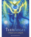 Teen Angel Oracle Cards deck by Rita Pietrosanto, featuring an angelic figure with wings and a dove, designed for spiritual guidance.