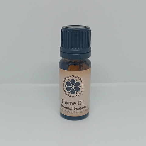 Thyme Essential Oil in Amber Glass Bottle by Always Natural