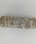 6-inch White Sage Smudge Stick on a white background, perfect for medium-sized spaces and holistic rituals.