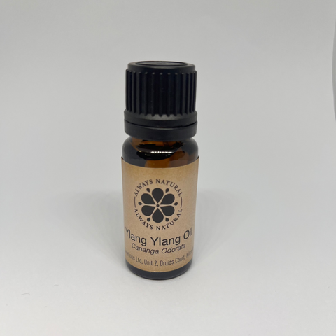 Ylang Ylang Essential Oil in Amber Glass Bottle by Always Natural