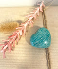 Amazonite Puff Heart one of a kind crystal for calm and communication