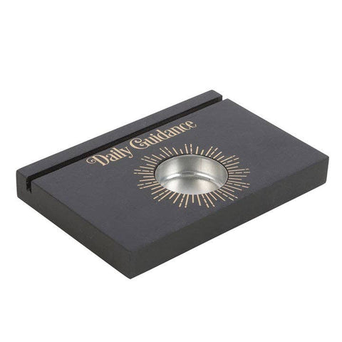 Black Daily Guidance Tarot Card Stand and Tealight Holder