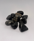 Black tourmaline tumbled stone for protection and grounding — healing crystals Ireland, Fragrant Heaven