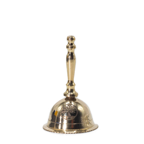 Brass Altar Bell Tree of Life Symbol