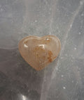 Citrine puff heart 3cm on neutral background showing warm golden yellow colour — Fragrant Heaven