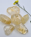 Citrine tumbled stone for abundance and positivity — healing crystals Ireland, Fragrant Heaven