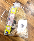 Energy Intention Gift Bag with Tropical Lemongrass incense, Lemongrass oil and Smoky Quartz crystal