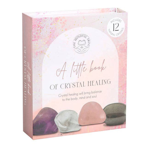 The Little Book of Crystal Healing gift set with 12 tumblestones in presentation box