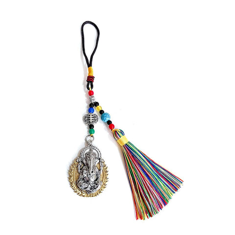 Ganesha Protection Hanging Pendant with Tassel