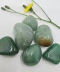 Green aventurine tumbled stone for luck and opportunity — healing crystals Ireland, Fragrant Heaven
