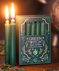 Green Witch Spell Candles Pack of 12