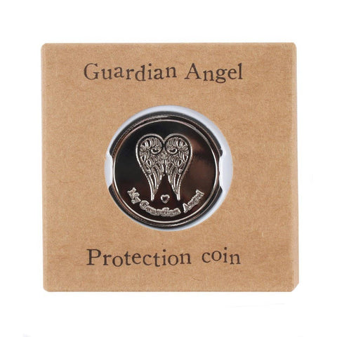 Guardian Angel Protection Coin in Packaging
