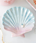 Iridescent Shell Trinket Dish with Jewellery