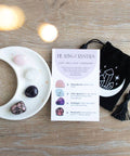 Moon Trinket Dish with Love Healing Crystals Gift Set