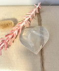 Milky Quartz Puff Heart one of a kind crystal for calm and clarity