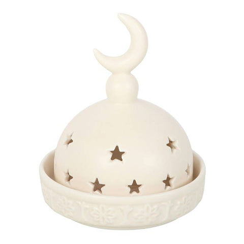 Moon Mosque Incense and Tealight Holder Front View