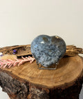 Ocean Jasper Heart One of a Kind with grey and green natural patterns for emotional balance and positivity