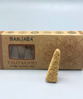 Single palo santo smudge pyramid incense cone from Banjara